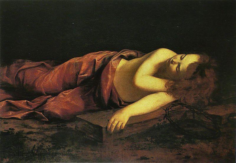 Orazio Gentileschi Jesus endormi sur la croix Spain oil painting art